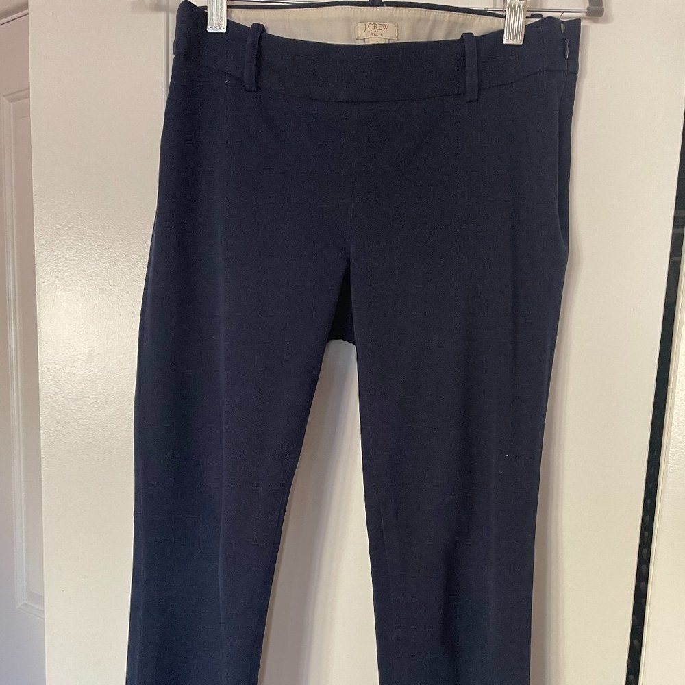 J. Crew slim stretch professional pant in navy Size 2